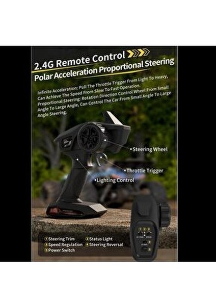 Uzaktan Kumandalı 50 Km/hız Yapan Rc Araba Suv 4x4 Full Iç Metal Kasa Şarjlı Full Fonksiyonlu