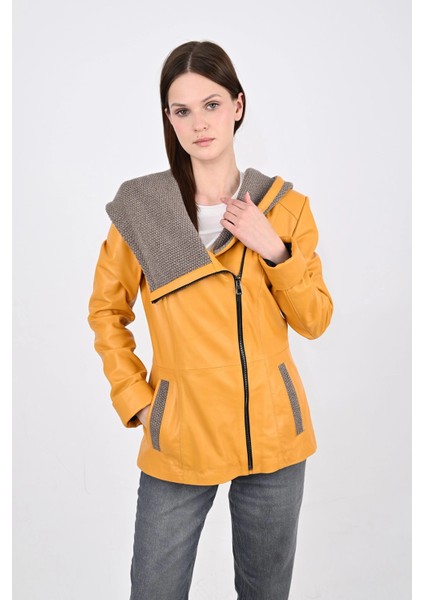 Kadın Deri Mont 07KSN indirimleri