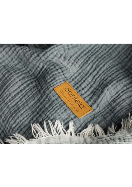 Camino Müslin 4 Katlı Yatak Örtüsü - Antrasit- Açık Gri fiyatları