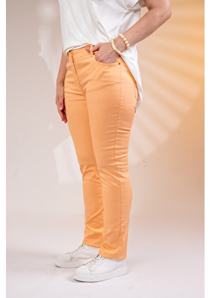 Büyük Beden Pamuklu Boru Paça Pantolon fırsatları