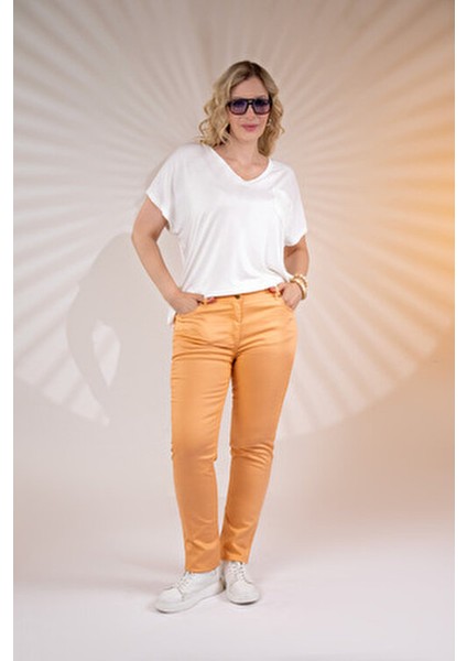 Büyük Beden Pamuklu Boru Paça Pantolon indirimleri