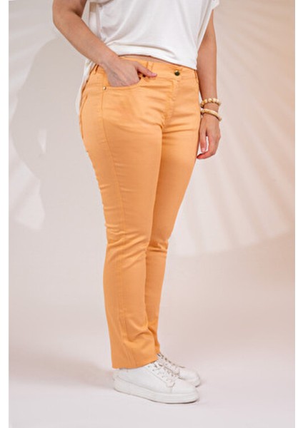 Büyük Beden Pamuklu Boru Paça Pantolon