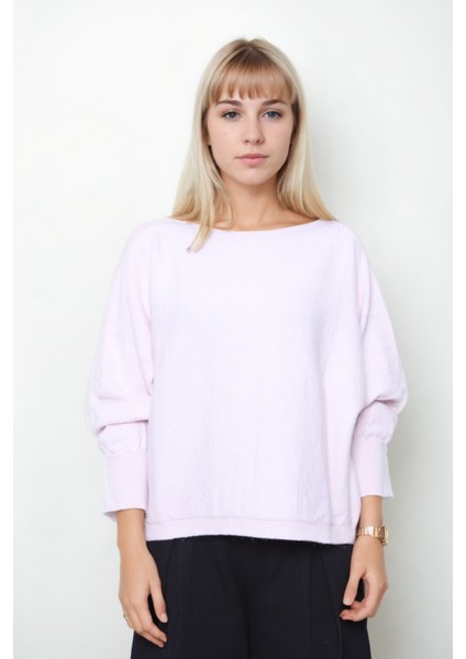 Geniş Yaka Yarasa Kol Oversize Triko Bluz fiyatları