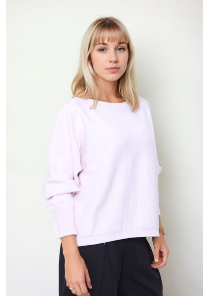 Geniş Yaka Yarasa Kol Oversize Triko Bluz fırsatları