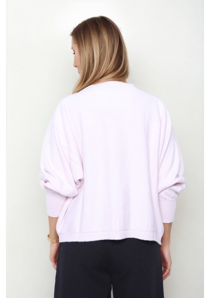 Geniş Yaka Yarasa Kol Oversize Triko Bluz indirimleri