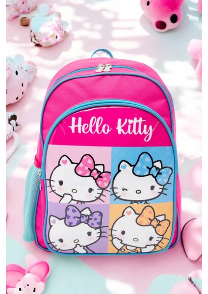2'li Çocuk Sırt Çantası Seti Hello Kitty Figürlü (Sırt Çantası/beslenme Çnt.)