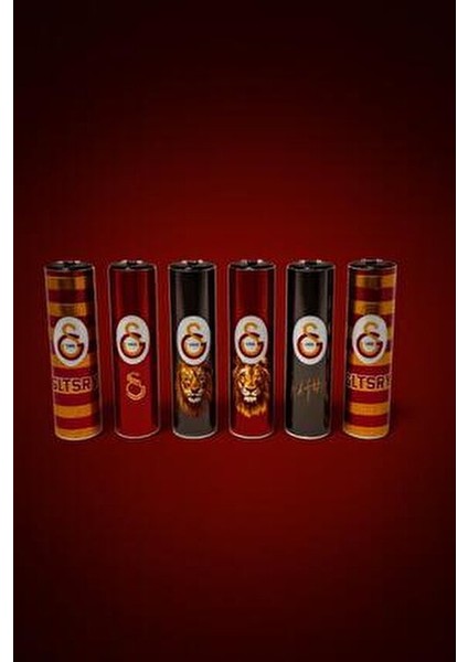 🟡🔴galatasaray 1905 Özel Seri Metal Taşlı Lisanslı 6 Profesyonel Çakmak – Aslan Ruhu Koleksiyonu indirimleri