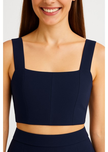 Şort Etekli Crop Takım