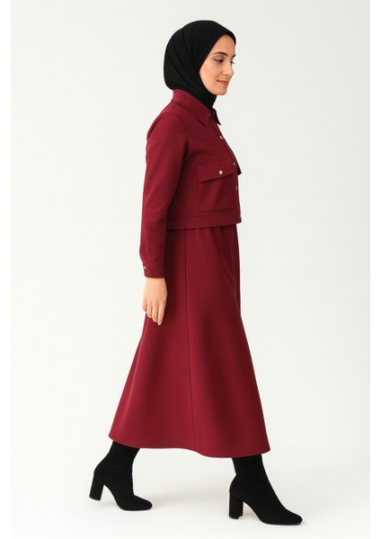 Düğmeli Etekli Ikili Takım fırsatları