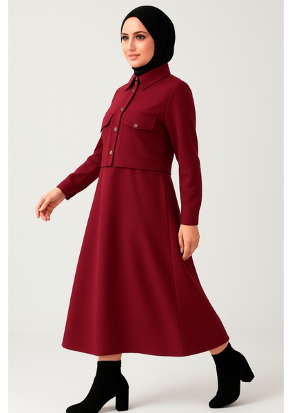 Düğmeli Etekli Ikili Takım indirimleri