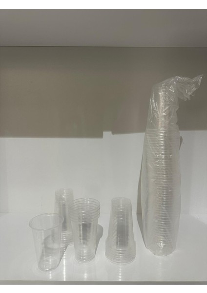 Plastik Meşrubat Bardağı 250CC 100 Adet (Limonata- Ayran )