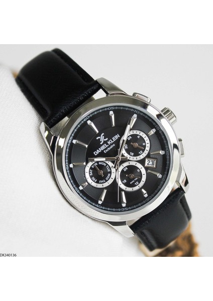 DK340136 Deri Kordonlu Erkek Kol Saati modelleri