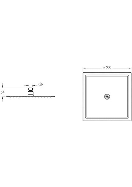 Lite Ls A45673 Duş Başlığı 30 x 30 cm Krom fiyatları