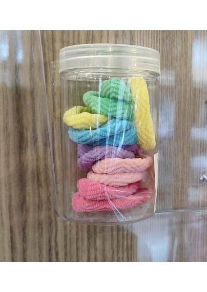 12 Li Lastik Çok Renkli Saç Tokası Seti TK568