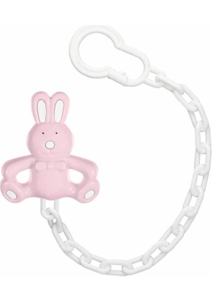 Figürlü Emzik Askısı Pembe