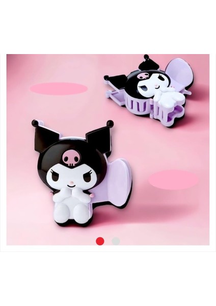 Kuromi Figürlü Büyük Boy Saç Tokası 8 cm