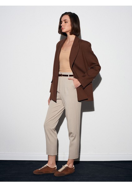 72181 Kemerli Yüksek Bel Pantolon-Taş modelleri