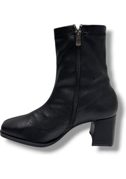 Kılınç 565-26 Cilt Deri Fermuarlı Kalın Topuk Kadın Bot fiyatları