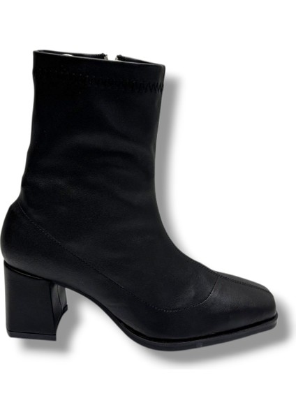 Kılınç 565-26 Cilt Deri Fermuarlı Kalın Topuk Kadın Bot modelleri