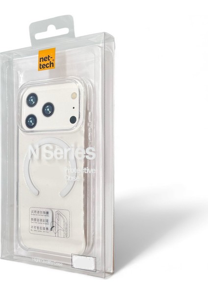 iPhone 17 Pro Max Magsafe Şeffaf Koruma Kılıf (Kablosuz Şarj Uyumlu-Darbe Emici Kılıf-Premium Seri) fırsatları