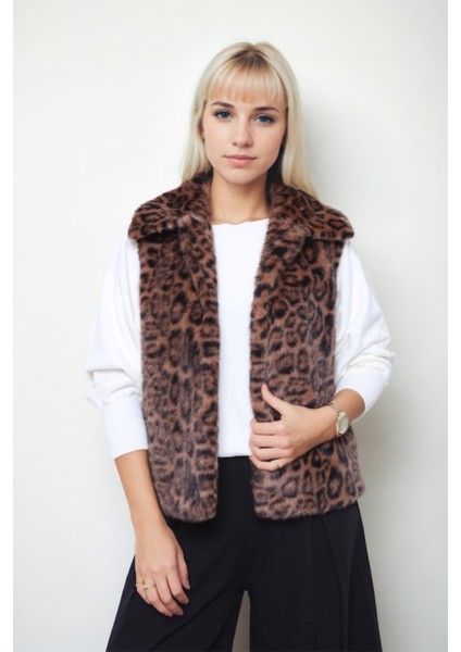Leopar Desen Yelek