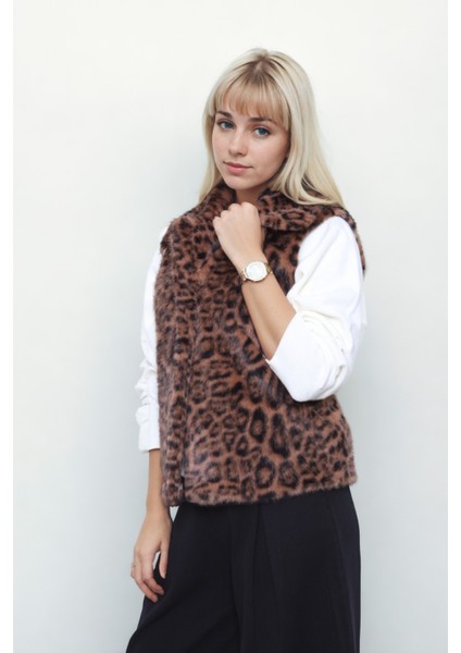 Leopar Desen Yelek modelleri