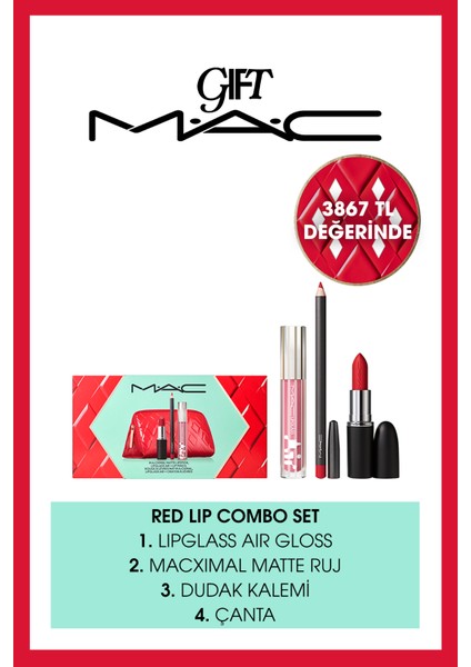 Trending Tomorrow Dudak Seti - Red | Yılbaşı Koleksiyonu