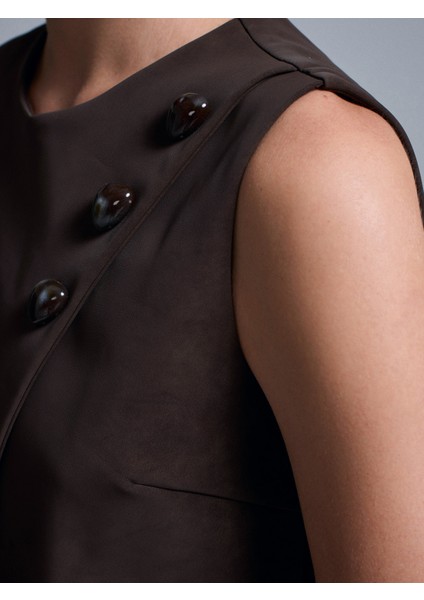 60601 Taş Aksesuarlı Top-Kahve fırsatları