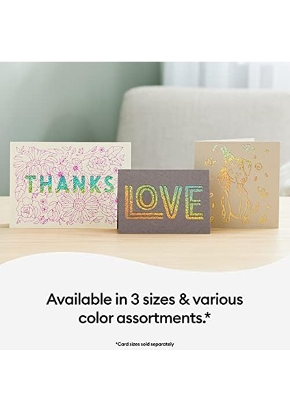 Kesit Kartları R10, Tasarım Doğum Günü Kartları, Teşekkür Kartları, Özel Tebrik Kartları, Holografik Destekleyici, Joy/ /explore Machines, Pastel Sampler (18 Ct) ile Uyumlu modelleri