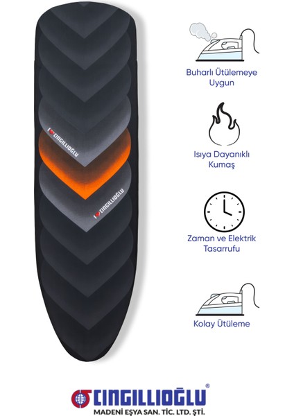 CB-106 I Love You Premium Çift Kat Keçe + Süngerli Isıya Dayanıklı Ütü Masası Kılıfı modelleri