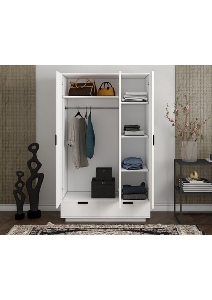 Armi 3 Kapaklı 2 Çekmeceli Gardrop modelleri