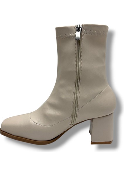 Kılınç 565-26 Cilt Deri Fermuarlı Kalın Topuk Kadın Bot modelleri