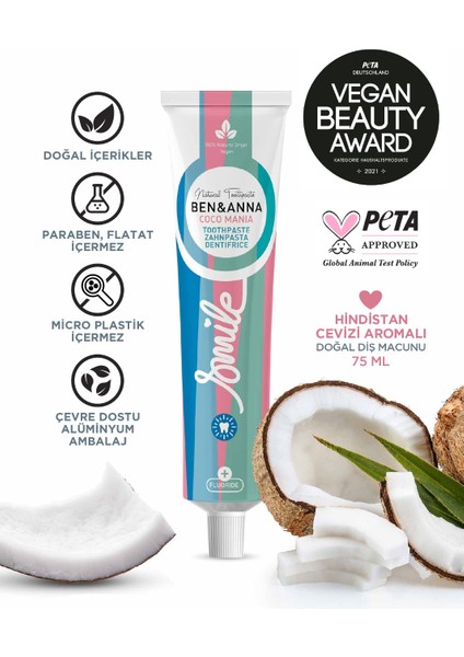 Hindistan Cevizi Aromalı Diş Macunu