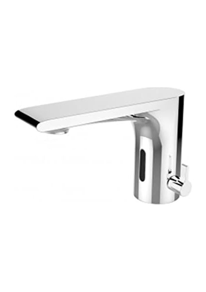 Fotoselli Lavabo Bataryası (Çift Su Girişli/elektrikli+Pilli) Krom modelleri