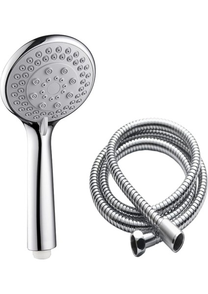 5 Fonksiyonlu Duş Başlığı + 150CM Duş Spirali Hortumu/duş Seti Takımı