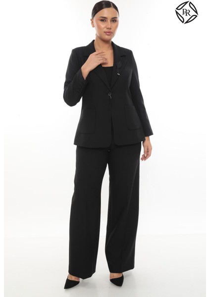 Kadın Rahat Kesim Astarlı Ceket Pantolon Takım Elbise fiyatları