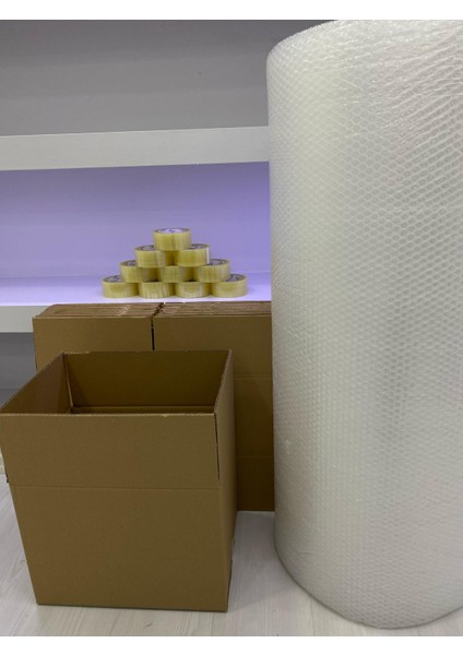 Kutu Taşınma Seti 40X30X30CM 5 Li Çift Oluklu Karton 1.adet Koli Bandı ve 5mt Patpat Hediyemizdir. modelleri