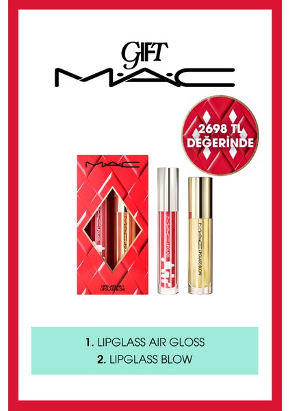 Lipglass Air + Lipglass Blow Ikili Set | Yılbaşı Koleksiyonu