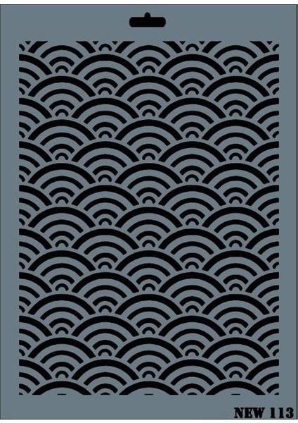 Rich New Seri N-113 Stencil 35X25 cm