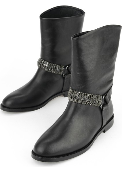 , Kadın Hakiki Deri Çizme 1531030Z25110 Siyah indirimleri