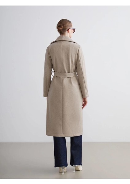 Ceket Yaka Kadın Kaşe Kaban (W5) indirimleri