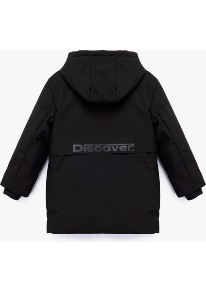 Uzun Kollu Çıtçıt Detaylı Cepli Slim Fit Kapşonlu Mont fiyatları