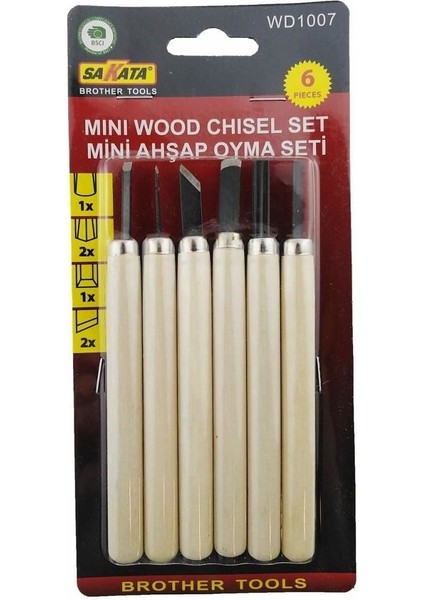 Sakata Wd 1007 Ahşap Oyma Seti 6 Parça