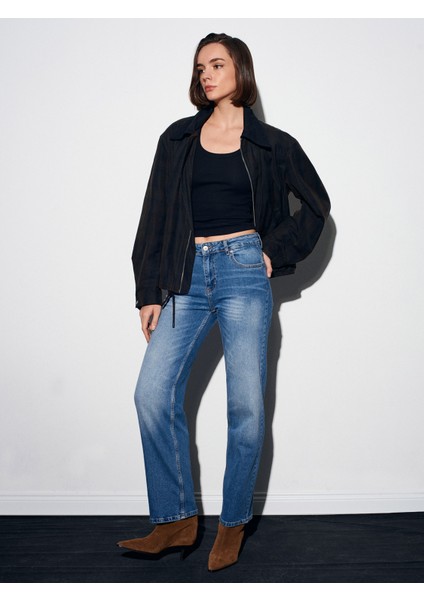 72073 Likralı Wide Leg Jean-Mavi modelleri