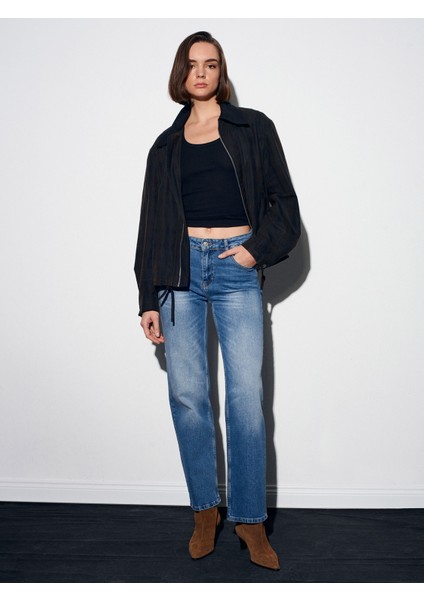 72073 Likralı Wide Leg Jean-Mavi indirimleri