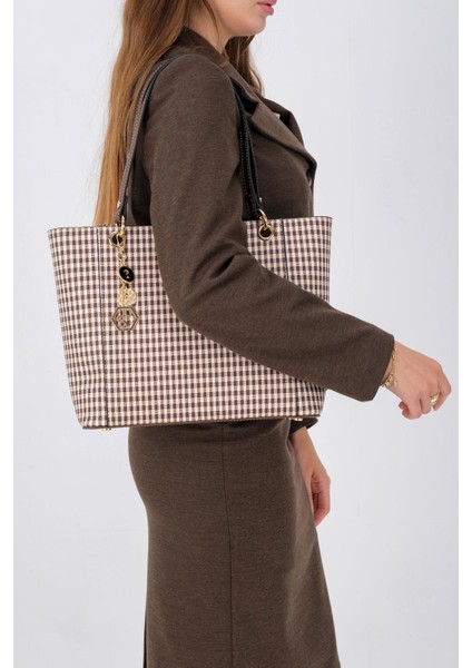 Kahve Sarı - Kahve SP1176 Kadın Omuz Çantası