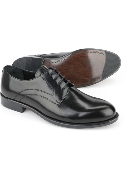 , Erkek Hakiki Deri Ayakkabı 15350Z0239 Siyah fırsatları