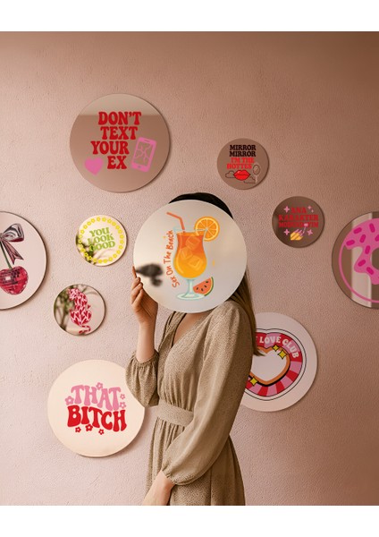 Mood Ayna Sex On The Beach - Tasarım Ayna, Pinterest Dekoru, Dekoratif Baskılı Ayna, Yazılı Ayna fiyatları