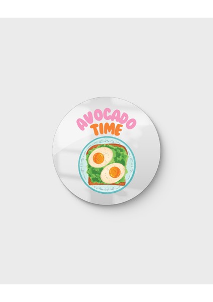 Mood Ayna Avocado Time - Tasarım Ayna, Pinterest Dekoru, Dekoratif Baskılı Ayna, Yazılı Ayna