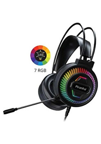 2175 Rgb LED Işıklı Kulak Üstü Kablolu Oyuncu Kulaklığı / Gaming / Mikrofon / 2.2m Kablo Uzunluğu modelleri